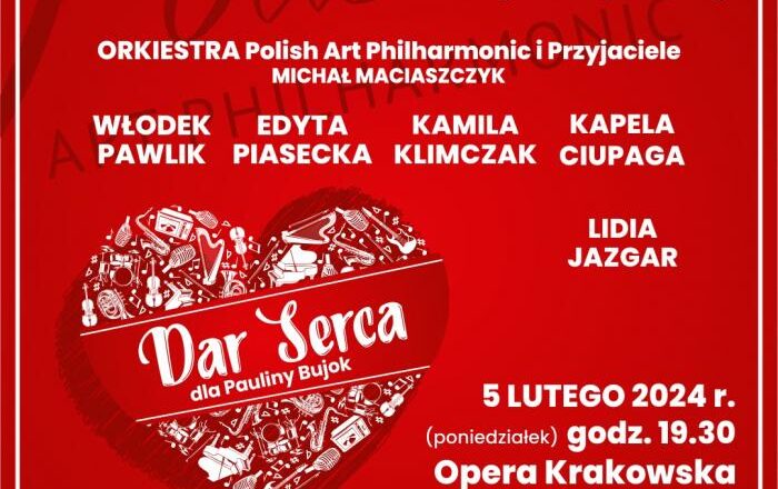 Orkiestra Polish Art Philharmonic i Przyjaciele zapraszają na koncert charytatywny