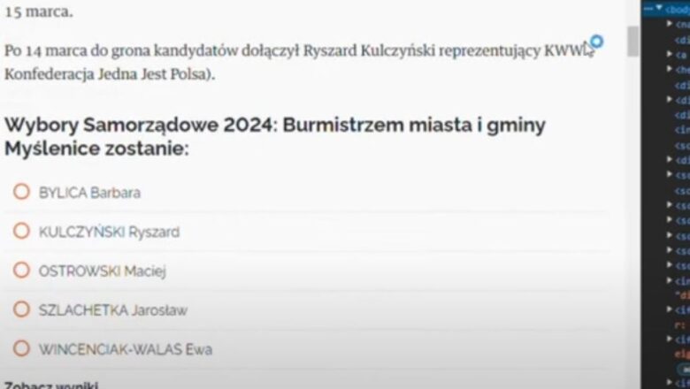 Kontrowersje wokół publikacji sondażu wyborczego! Portal Miasto-info.pl pod ostrzałem krytyki za rozpowszechnianie mylących danych! Czy dopuszczono się manipulacji?