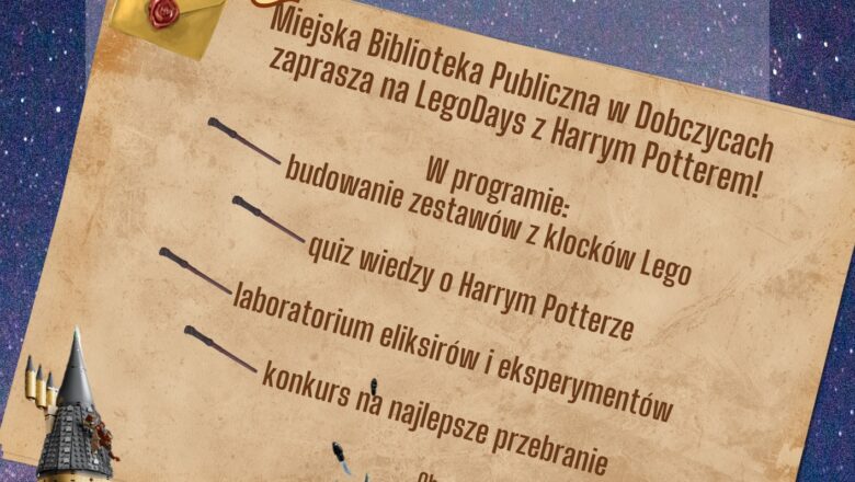 Zaproszenie na wieczór z Harrym Potterem w Dobczycach!