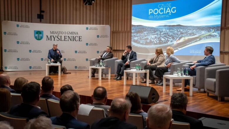 „Czuję pociąg do Myślenic” – konferencja dotycząca połącznia kolejowego Myślenice – Kraków