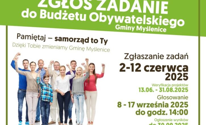 Ósma edycja Budżetu Obywatelskiego Gminy Myślenice – rusza nabór projektów!