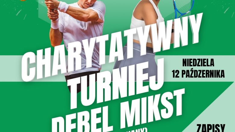 Tennis Park Academy Dobczyce zaprasza na turniej i akcję charytatywną
