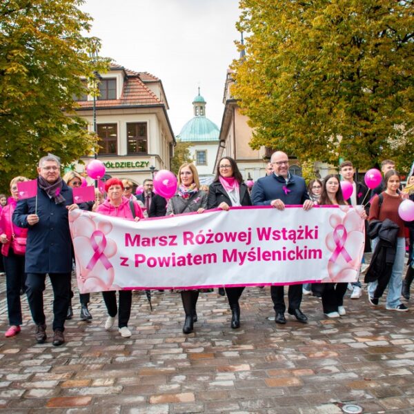 Marsz Różowej Wstążki przeszedł ulicami Myślenic