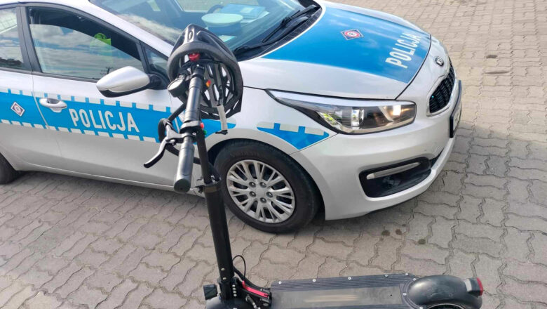 Coraz więcej hulajnóg na drogach. Policja przypomina o zasadach i nowych przepisach