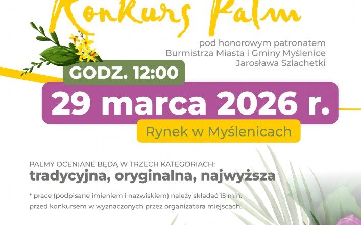 Wielkanocny Konkurs Palm w Myślenicach już 29 marca!