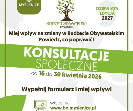 W gminie Myślenice rozpoczynają się konsultacje w sprawie budżetu obywatelskiego