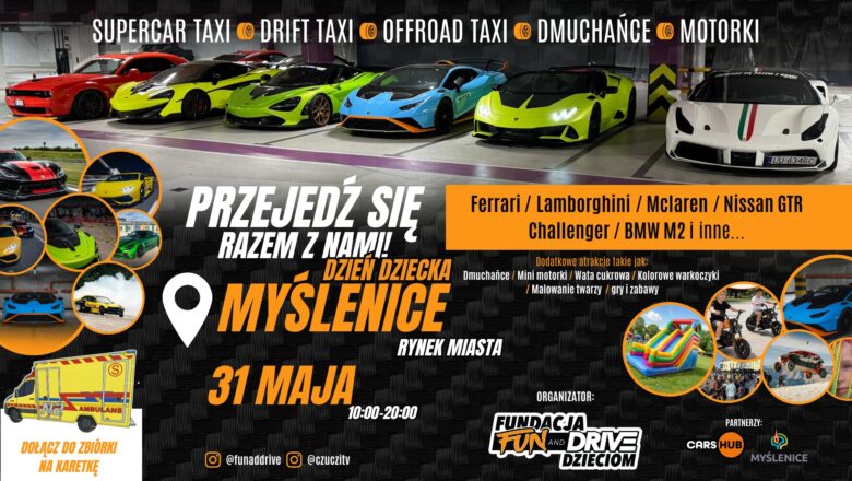 Myślenice: Rynek zamieni się w motoryzacyjny raj – supersamochody i akcja charytatywna