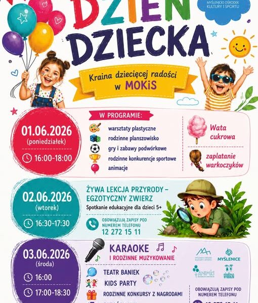 Dzień Dziecka w MOKiS – trzy dni pełne radości i atrakcji!