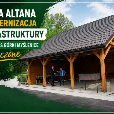 Nowa altana i modernizacja infrastruktury przy LKS Górki Myślenice zakończone