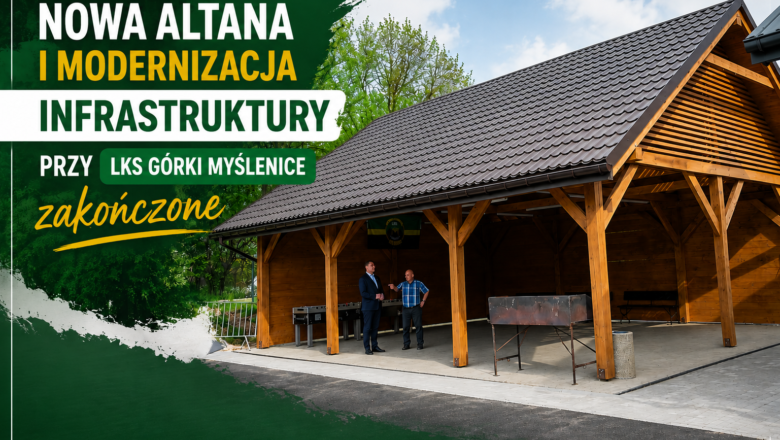 Nowa altana i modernizacja infrastruktury przy LKS Górki Myślenice zakończone