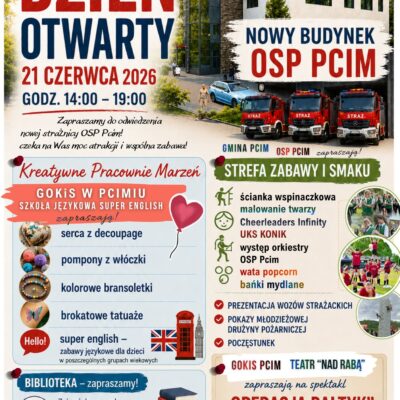 Dzień Otwarty Nowej Strażnicy w Pcimiu – pełen atrakcji i zabawy!