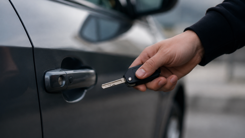 Wykorzystał fakt, że auto było otwarte, a wewnątrz znajdowały się kluczyki