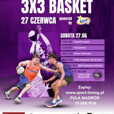 Ruszyły zapisy do turnieju Myślenice 3×3 Basket 2026 powered by LOTTO!