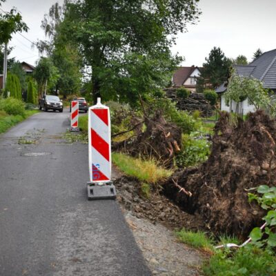 Nawałnice nad powiatem Myślenickim!